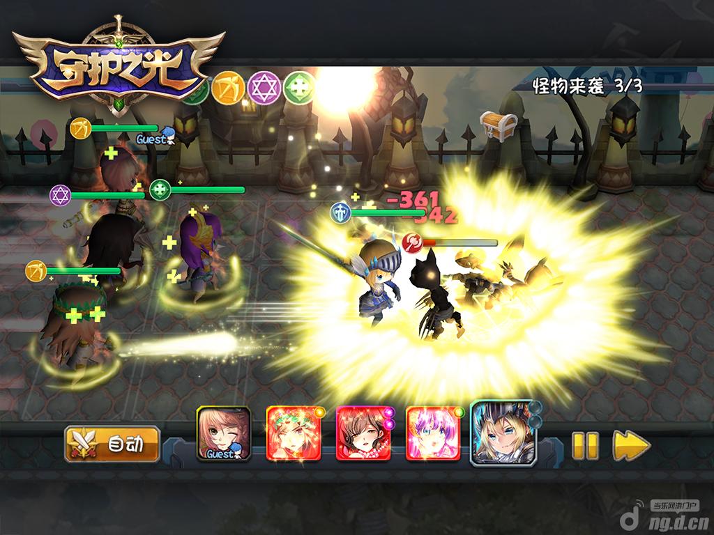 <em>萌妹子</em>大乱斗 动作<em>卡牌游戏</em>《守护之光》首曝