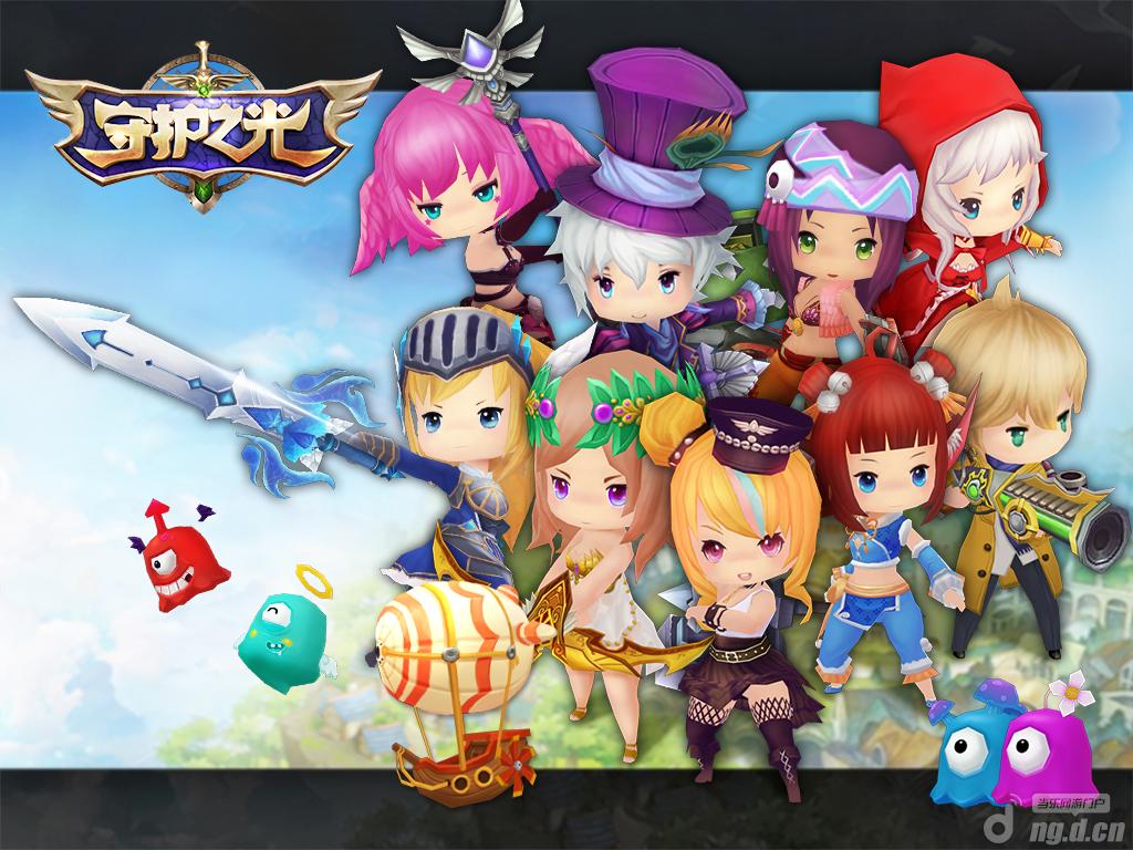 <em>萌妹子</em>大乱斗 动作<em>卡牌游戏</em>《守护之光》首曝